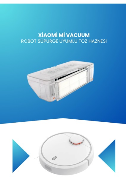 Xiaomi Mi Vacuum Robot Süpürge Uyumlu Toz Haznesi