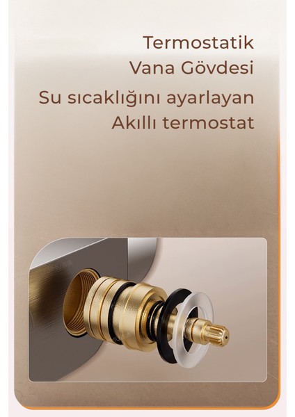Dijital LED Göstergeli Piyano Tuşlu Termostatik Banyo Batarya Duş Sistemi indirimleri