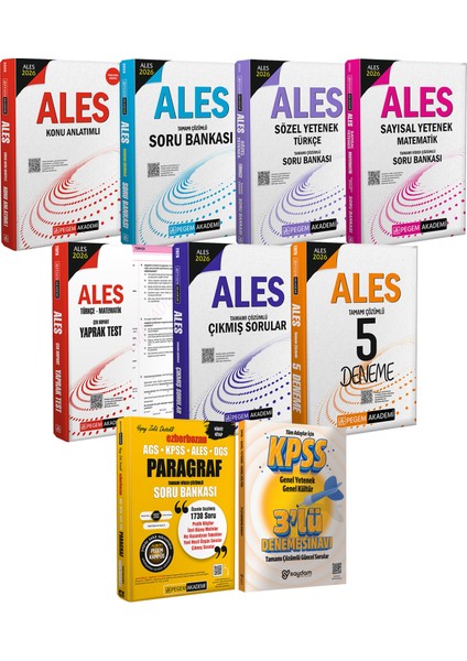 2026 Ales Mega Set(Konu-Soru-Sözel Sayısal Yetenek-Yaprak Test-5 Deneme-Çıkmış Sorular)Paragraf