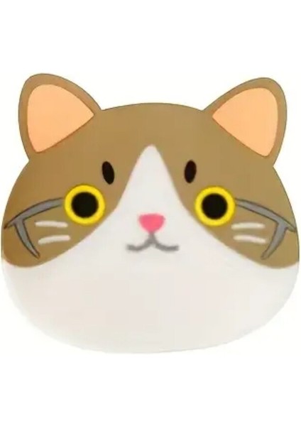 Altın Imparator Kedi Silikon Kedi Bardak Altlık Karikatür Kedi Tasarımlı