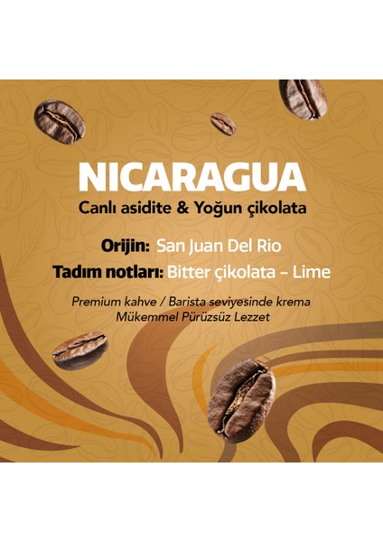 Nicaragua San Juan Del Rio Çekirdek Kahve Avantaj Paketi, %100 Arabica 2X250 G fırsatları
