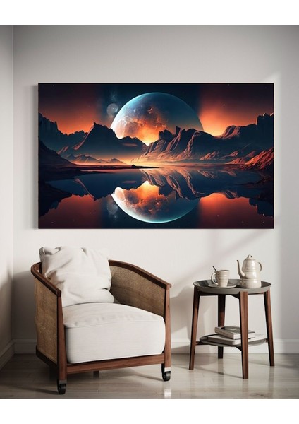 Sanatsal Manzara Iıı Ev Duvar Salon Güzellik Salonu Ofis Dükkan Dekarasyon Kanvas Tablo fırsatları