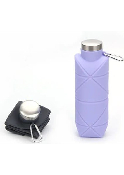 750ML Katlanabilir Sızdırmaz Portatif Silikon Su Matarası Katlanabilir Taşınabilir Suluk fırsatları