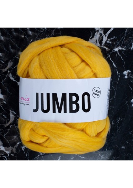 La Mia Jumbo Sarı Dev Yün El Örgü Ipi - J5