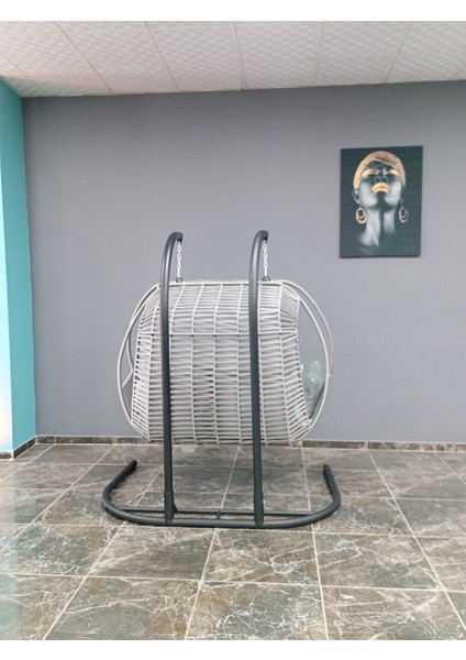 Ikili Bahçe & Balkon Salıncağı Gri fırsatları