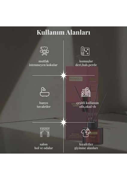 Oriantal Amber Reed Diffuser Çubuklu Oda Kokusu 100 ml modelleri