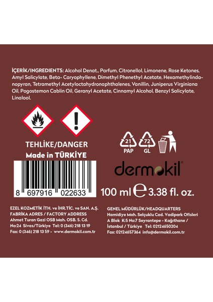 Oriantal Amber Reed Diffuser Çubuklu Oda Kokusu 100 ml fırsatları