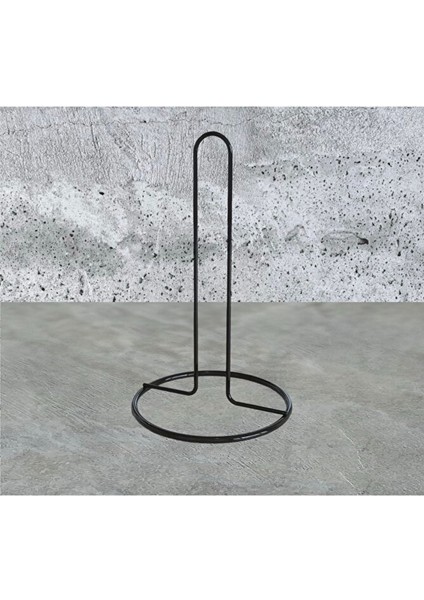 Metal Masaüstü Kağıt Havluluk Paslanmaz Siyah Kaplama Dik Havlu Peçetelik Standart ve Büyük Boy Rulo