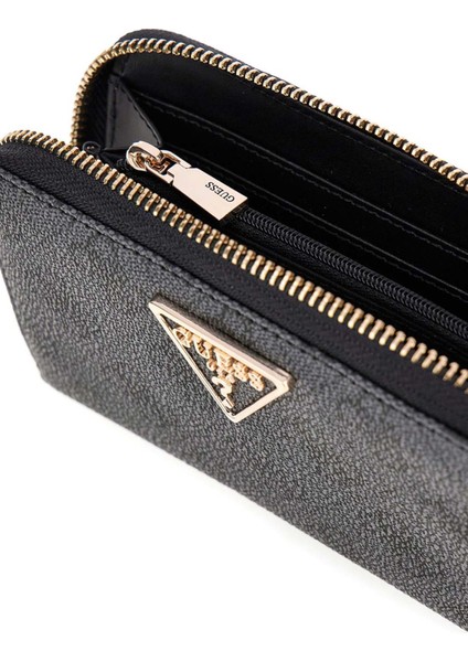 Kadın Access Logolu Fermuarlı Cüzdan - Antrasit modelleri