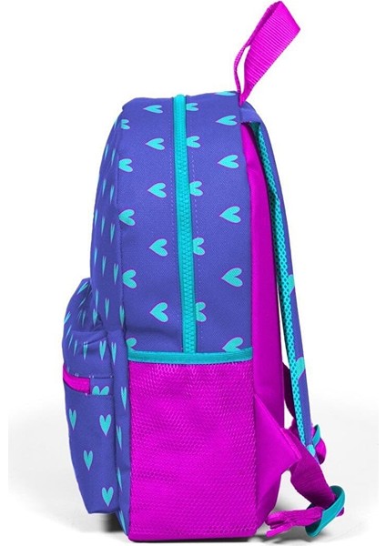 Kids Lavanta Kalp Desenli Iki Bölmeli Yuva Sırt Çantası 23506 fiyatları