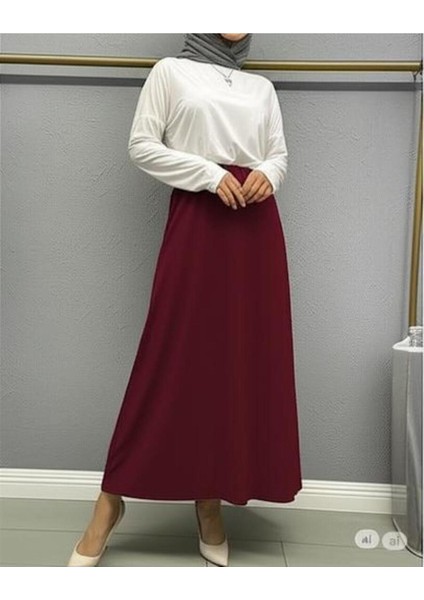 Scuba Krep Bel Lastikli Kloş ETEK(93-94CM Uzunluk)