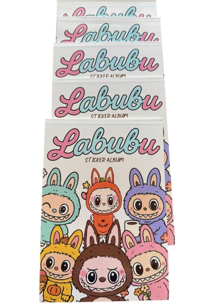 Labubu Sticker Albümü - Renkli Çıkartma Koleksiyonu Çocuk Etkinlik