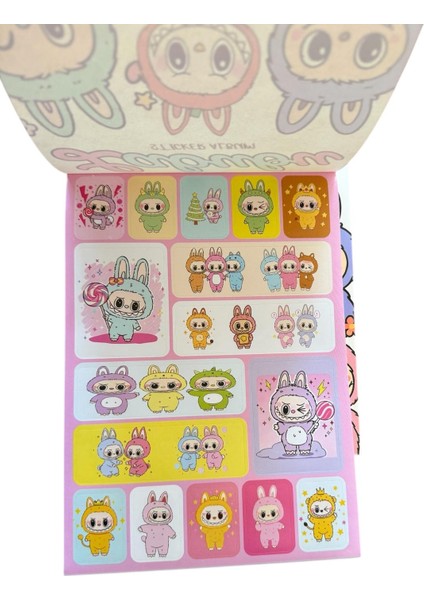 Labubu Sticker Albümü - Renkli Çıkartma Koleksiyonu Çocuk Etkinlik fırsatları