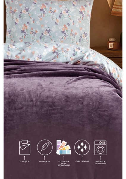 Calinda Batttaniye Tek Kişilik (160X220 Cm) Mor fiyatları