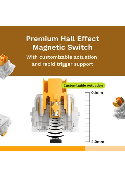 Panda Sessiz Anahtarlar Yağlı - Hall Effect, Bilgisayarda Oyun Oynamak Için 36 Anahtar, He fiyatları