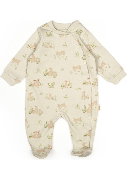 Unisex Bebek Organik Pamuklu Naturel Tavşan Desenli 10'lu Hastane Çıkışı Seti fırsatları