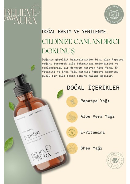 Papatya Bitki Özlü El ve Cilt Sıvı Sabun - E-Vitamini Aloe Vera Shea Yağı - 500 ml modelleri