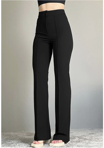 Ispanyol Paça Zra Krep Likralı Palazzo Pantolon 4 Renk