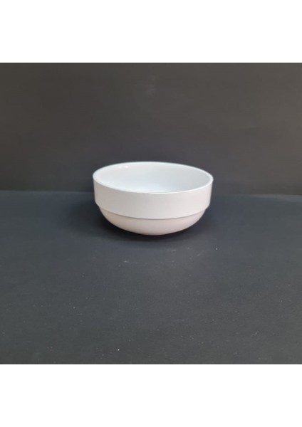 4 Adet Standart Melamin Lokanta Çorba Kasesi 12 cm - Derinlik 5 cm - Beyaz