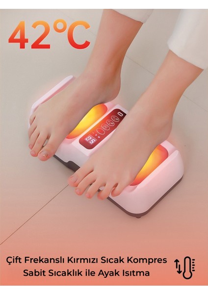 Ems Teknolojili Isıtmalı Ayak Masaj Aleti – Çok Fonksiyonlu, Dijital Ekranlı modelleri