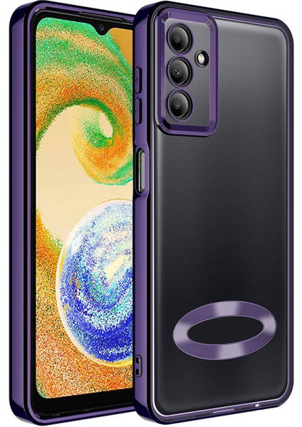 Samsung Galaxy A05S Kılıf Kenarları Lazer Renkli ve Logo Detaylı Şık Esnek Premium Silikon Kapak Ryc/omega