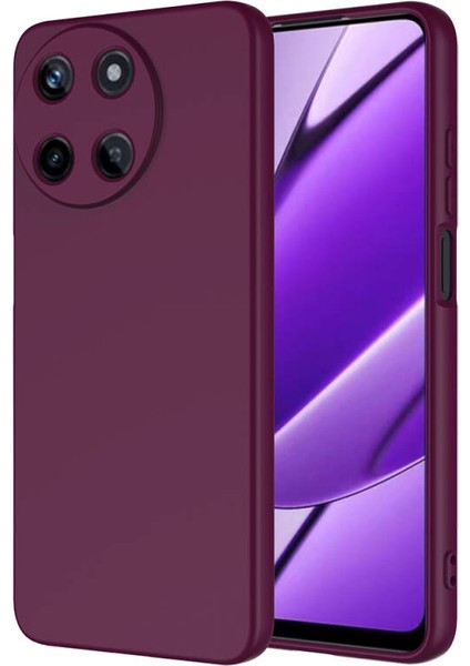 Realme 11 4g Kılıf Içi Telefonu Çizmeyen Kadife Kaplı Dışı Soft Yapılı Esnek Lansman Kapak Ryc/mara