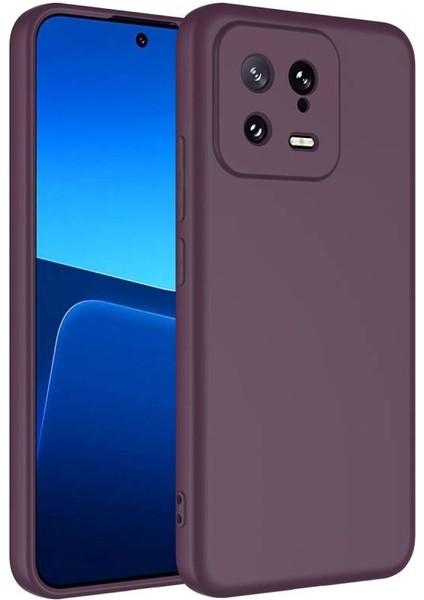 Xiaomi Mi 13 Kılıf Içi Telefonu Çizmeyen Kadife Kaplı Dışı Soft Yapılı Esnek Lansman Kapak Ryc/mara