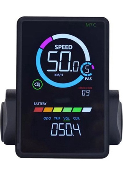 24V-60V M7C-2 E-Bisiklet LCD Renkli Ekran Metre Sm Bağlantı Fişi USB Uart, A Ile Elektrikli Bisiklet Ekranı (Yurt Dışından)