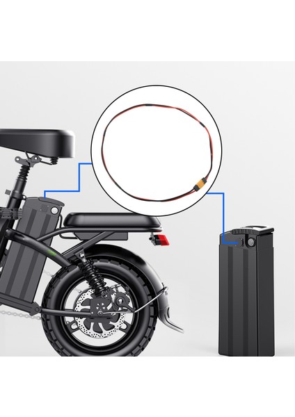 E-Bisiklet Güç Uzatma Kablosu XT60 Erkek / Dişi Konnektör Fişi 14AWG Yüksek Sıcaklığa Dayanıklı Silikon Kablo, 1m (Yurt Dışından) fırsatları
