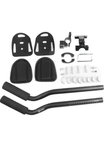 Drckhros Bisiklet Aero Barı, Yol Dağ Bisikleti Için Alüminyum Alaşımlı Aero Barlar, Bisiklet Yarışı Tt Gidon Kol Dayanağı Klipsi (Yurt Dışından)