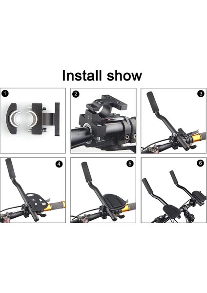 Drckhros Bisiklet Aero Barı, Yol Dağ Bisikleti Için Alüminyum Alaşımlı Aero Barlar, Bisiklet Yarışı Tt Gidon Kol Dayanağı Klipsi (Yurt Dışından) fırsatları