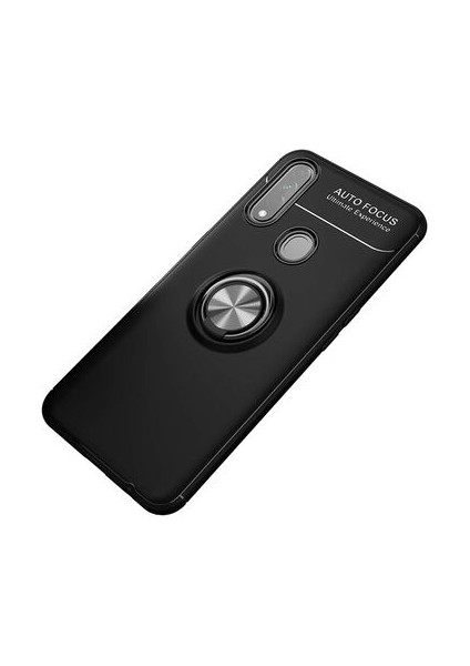 Oppo A31 Kılıf Yüzüğü Stant ve Araç Tutucu Olabilen Şık Esnek Premium Silikon Kapak Ryc/ravel