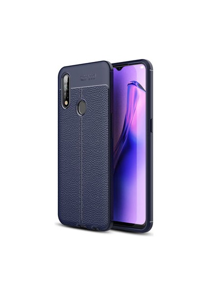 Oppo A31 Kılıf Deri Silikon Yüzeyli Yüksek Kaliteli Silikondan Üretilmiş Premium Silikon Kapak Ryc/niss