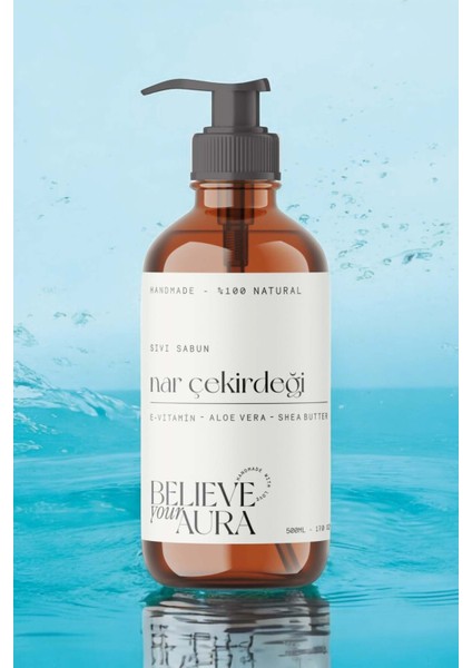 %100 Doğal Nar Çekirdeği Yağı Sıvı El Sabunu - E-Vitamini Aloe Vera ve Shea Butter Katkılı - 500 ml modelleri