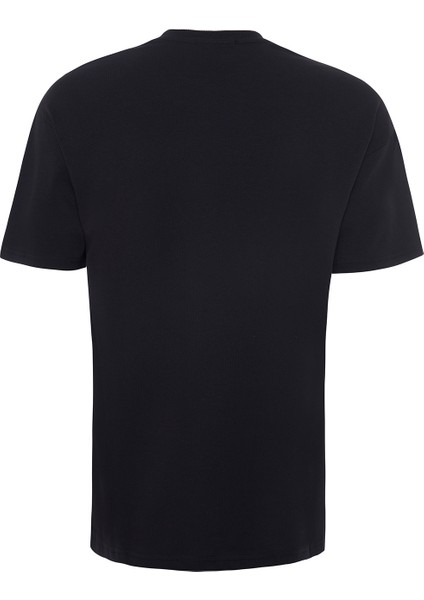 Eduardo 84004 Regular Fit Baskılı Siyah Erkek Basic T-Shirt modelleri