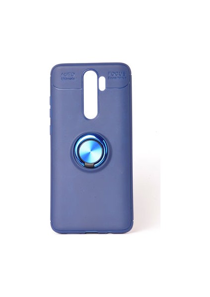 Redmi Note 8 Pro Kılıf Yüzüğü Stant ve Araç Tutucu Olabilen Şık Esnek Premium Silikon Kapak Ryc/ravel