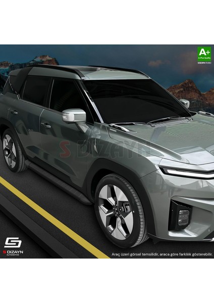 Ssangyong Actyon S-Line Siyah Yan Basamak 183 Cm 2024 Üzeri A+ Kalite indirimleri