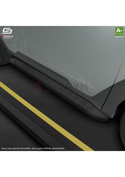 Ssangyong Actyon S-Line Siyah Yan Basamak 183 Cm 2024 Üzeri A+ Kalite