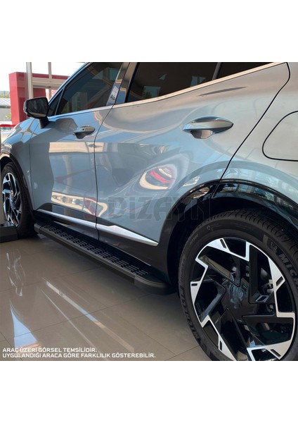 Ssangyong Actyon S-Line Siyah Yan Basamak 183 Cm 2024 Üzeri A+ Kalite