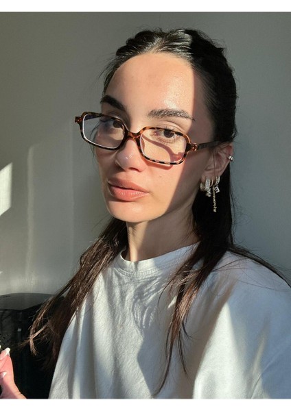 Square Leopar Dikdörtgen Trend Miux