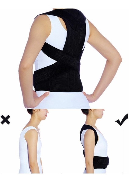Balenli Dik Duruş Korsesi Kadın Erkek Kamburluk Önlemeye Yardımcı Ortepedik Aparat indirimleri