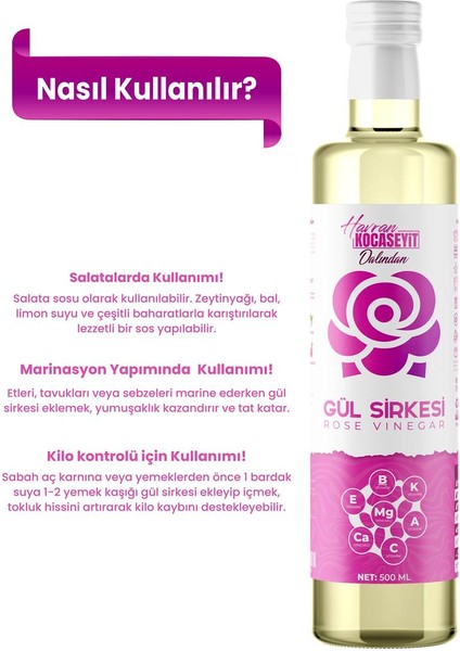 Gül Sirkesi modelleri