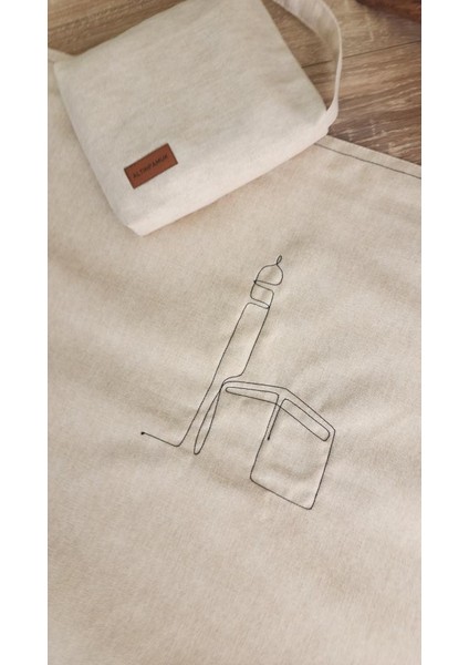 Sade Seccade Çantalı Naturel Düz 70X115 Ç4 Nakış Çantalı fırsatları