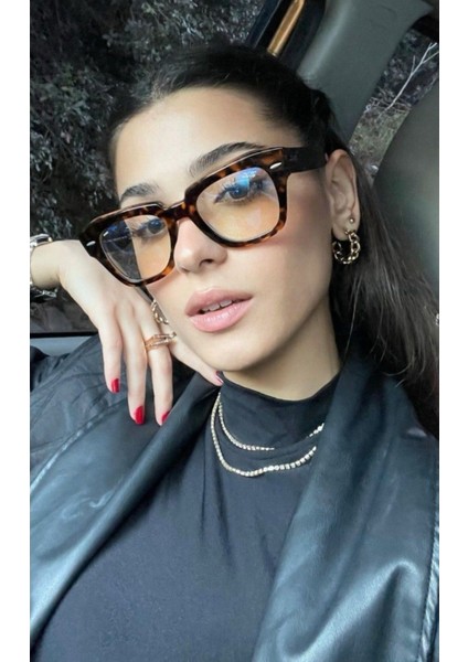 Echo Kalın Cat Eye Köşeli Trend Unisex Mavi Işık Korumalı