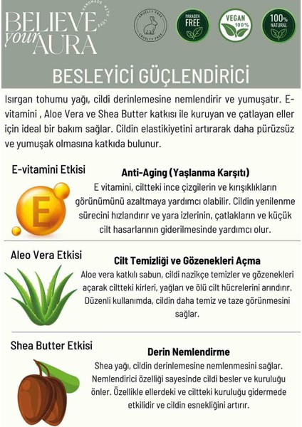 %100 Doğal Isırgan Tohumu Yağı El ve Cilt Sıvı Sabunu - E-Vitamini Aloe Vera Shea Butter - 500 ml modelleri