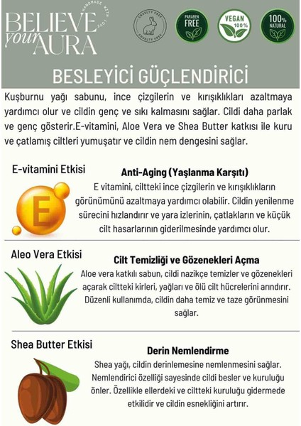 %100 Doğal Kuşburnu Yağı Sıvı El Sabunu - E-Vitamini Aloe Vera ve Shea Butter Katkılı - 500 ml modelleri