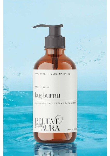 %100 Doğal Kuşburnu Yağı Sıvı El Sabunu - E-Vitamini Aloe Vera ve Shea Butter Katkılı - 500 ml indirimleri