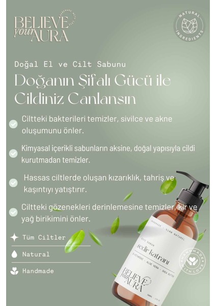 %100 Doğal Sedir Katranı Sıvı Sabunu - E-Vitamini Aloe Vera Shea Butter Katkılı - 500 ml fiyatları
