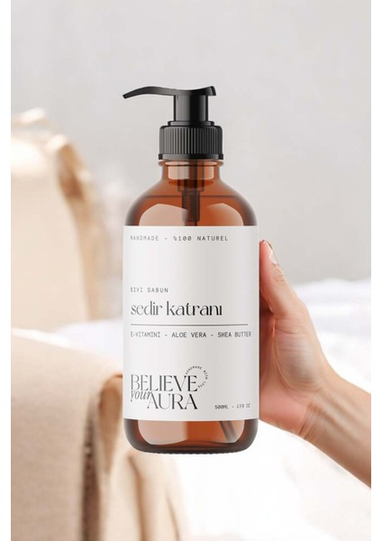 %100 Doğal Sedir Katranı Sıvı Sabunu - E-Vitamini Aloe Vera Shea Butter Katkılı - 500 ml indirimleri