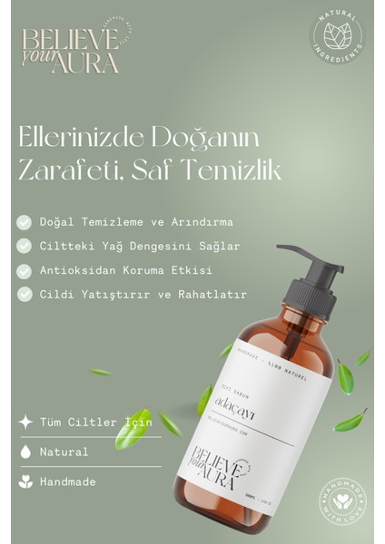 Adaçayı Yağı El ve Cilt Sıvı Sabunu - E-Vitamini Aloe Vera Shea Yağı - 500 ml fiyatları